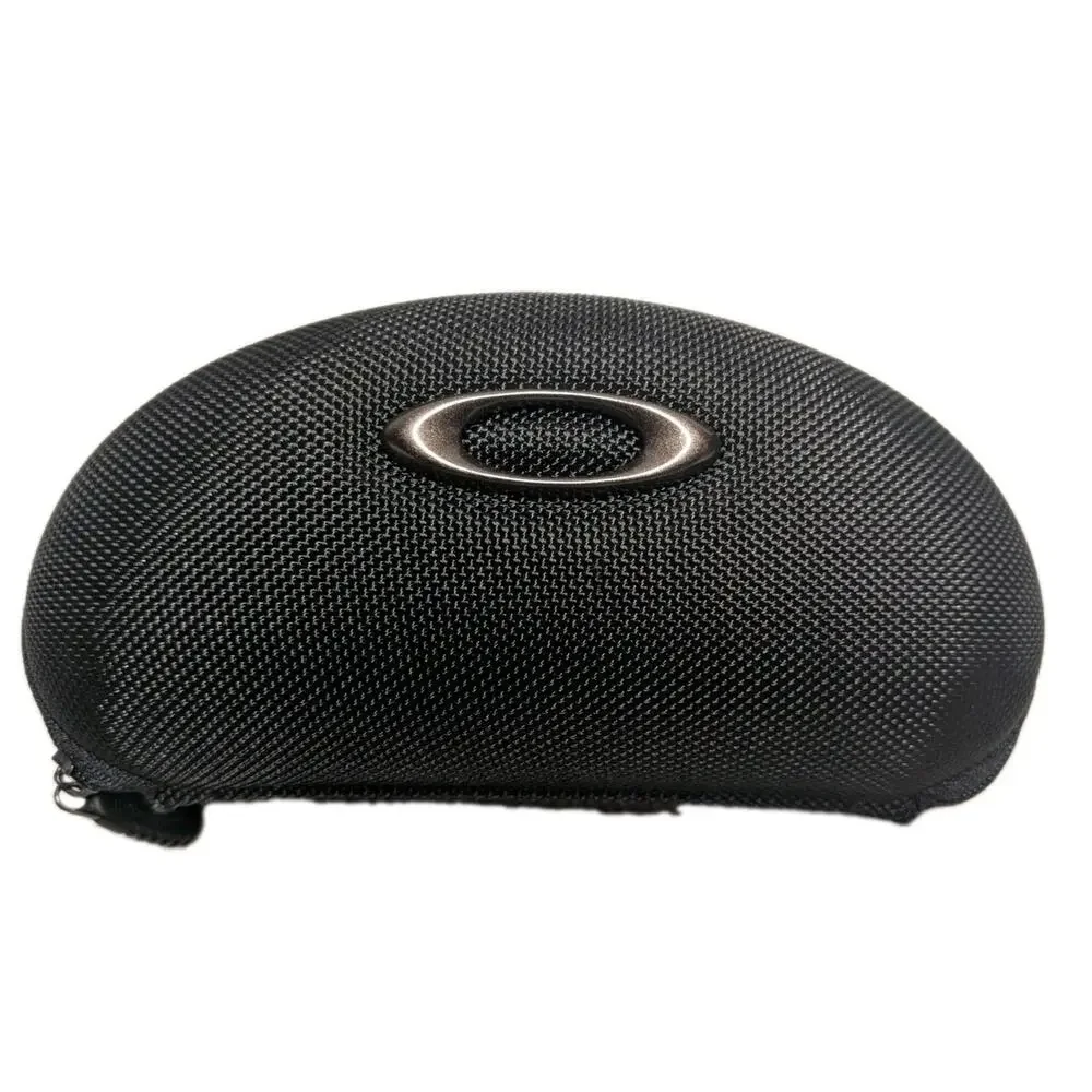 Oakley Sunglass Hard Case Only Empty Flak Jacket Black Zipper Cushioned GUC